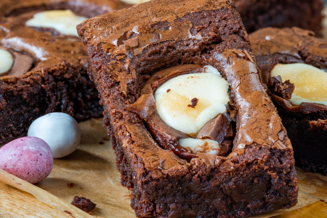 Chocolate Crème Egg Brownies