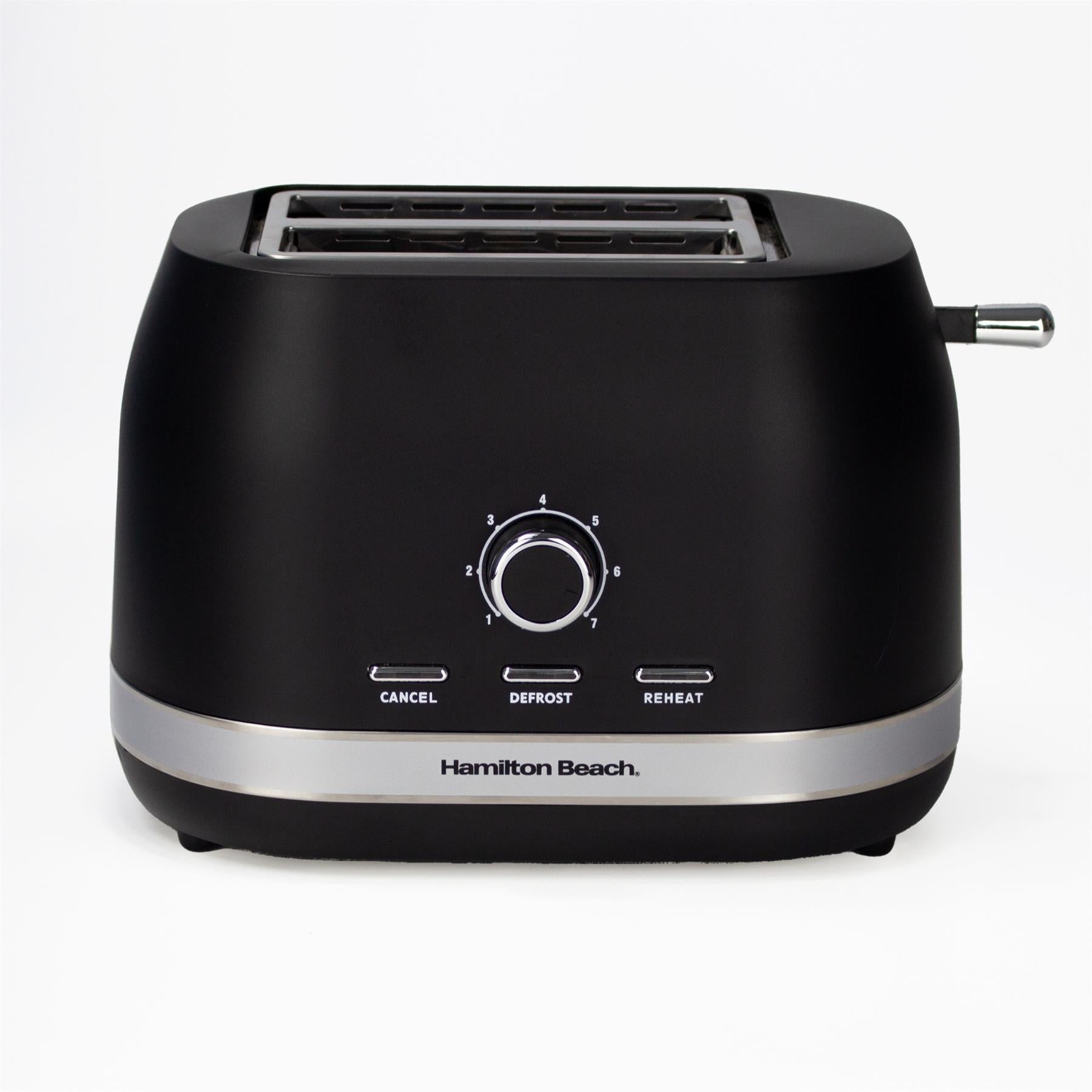 Hamilton Beach 2 Slice Toaster with Extra-Wide Slots, 2024 Black 22217