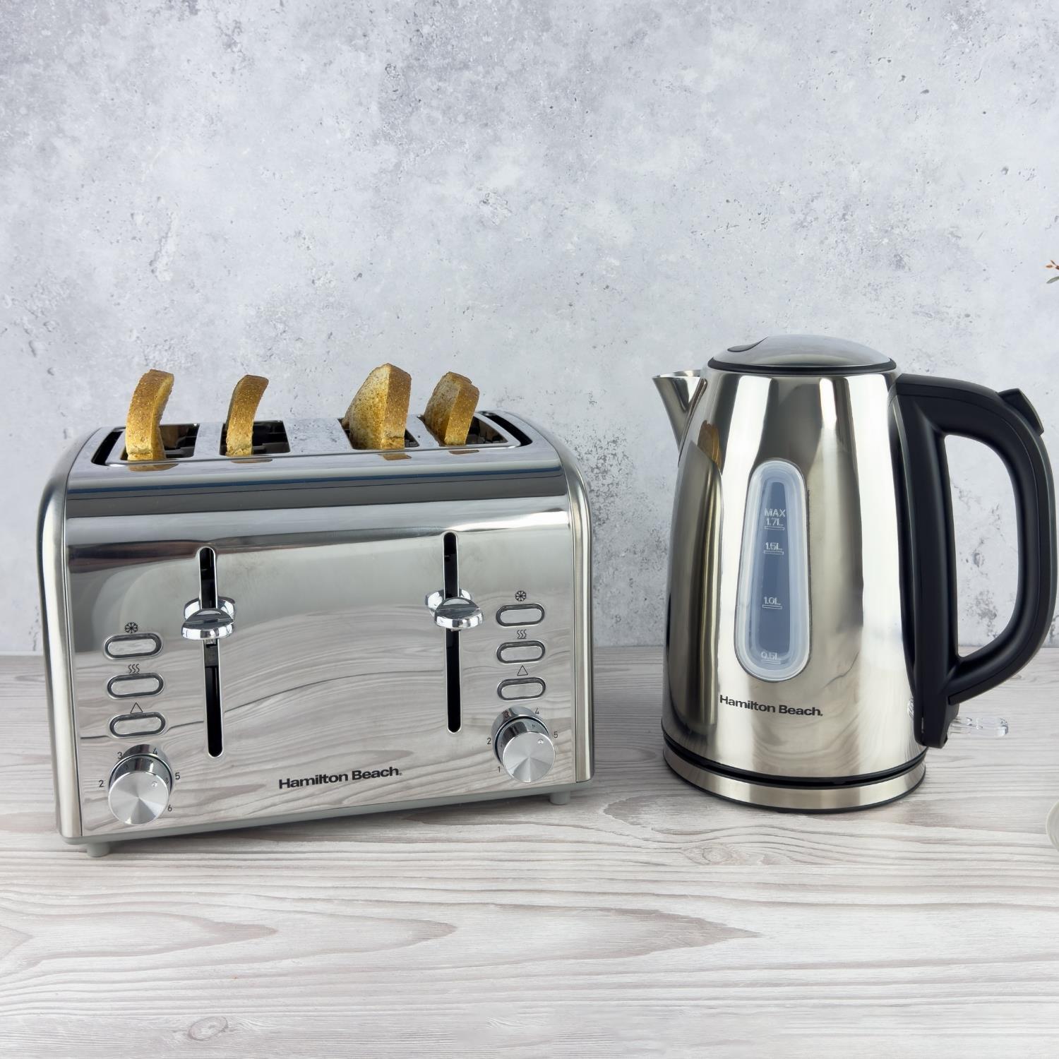 Hamilton Beach Rise 1.7L Polished Stainless Steel Kettle