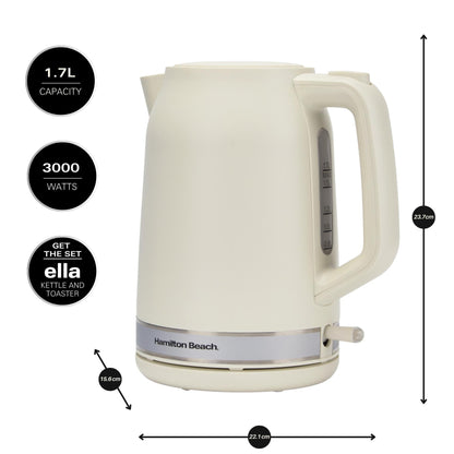 Hamilton Beach Ella 1.7L Matte Latte Kettle