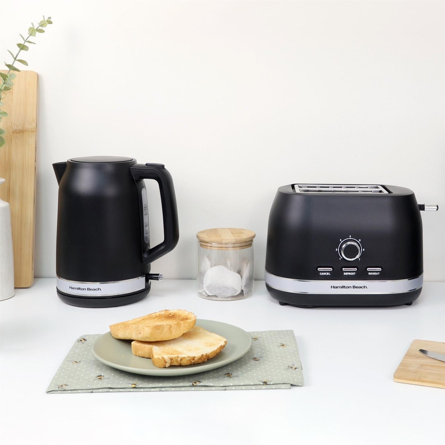 Hamilton Beach Ella 2 Slice Matte Black Toaster