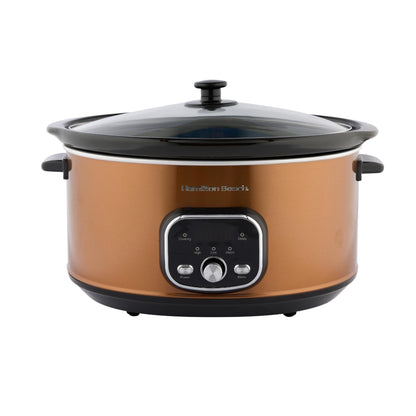 Hamilton Beach 6.5L Digital Oval Slow Cooker Copper