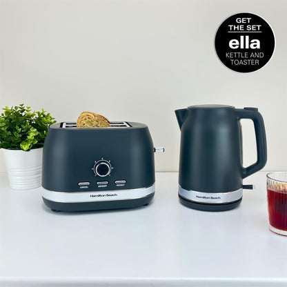 Hamilton Beach Ella 2 Slice Matte Charcoal Toaster