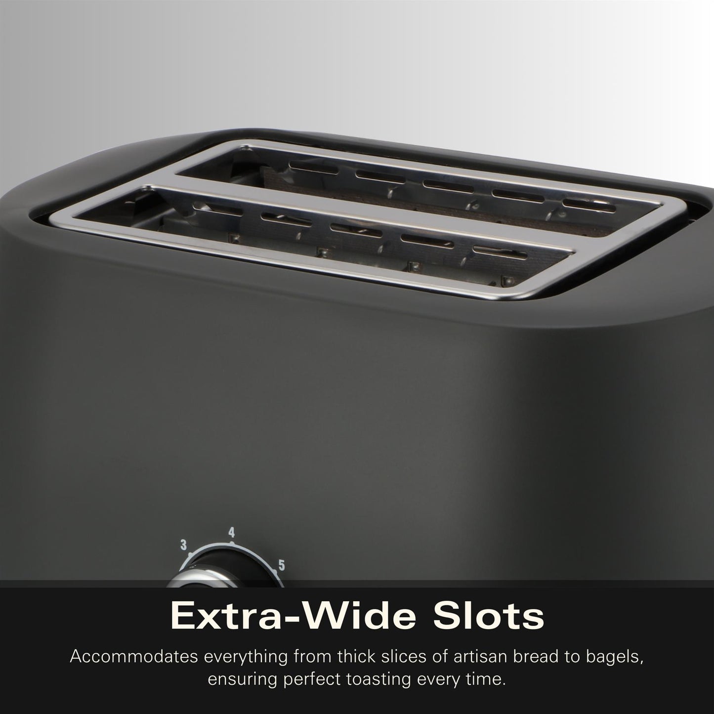 Hamilton Beach Ella 2 Slice Matte Charcoal Toaster