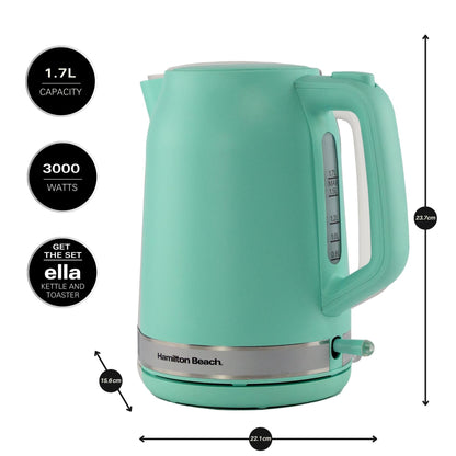 Hamilton Beach Ella 1.7L Matte Mint Kettle