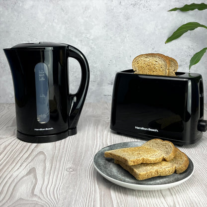 Hamilton Beach Essential 2 Slice Black Plastic Toaster