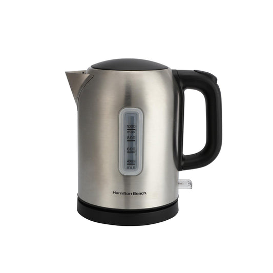 Hamilton Beach Compact 1L Brushed Stainless Steel Kettle