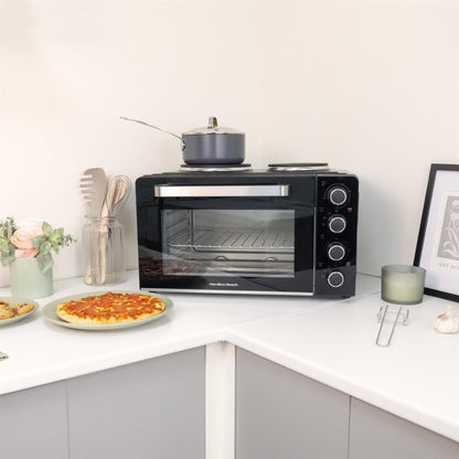 Hamilton Beach 28L Mini Oven with Double Hotplate