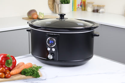 Hamilton Beach 6.5L Digital Oval Slow Cooker Black